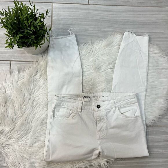 Vans White Distressed Skinny Jeans - Picture 1 of 14